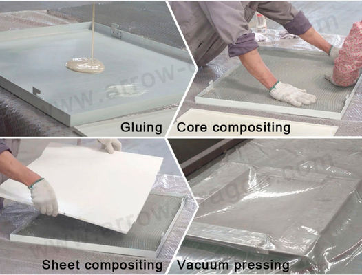 Ab Klebe-Potting-Maschine für Glasfaserblatt auf Aluminium-Honeyball-Kern