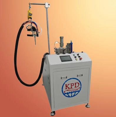 Versiegelung und Bindung von V-Filtern mit halbautomatischer PU-Dosiermaschine