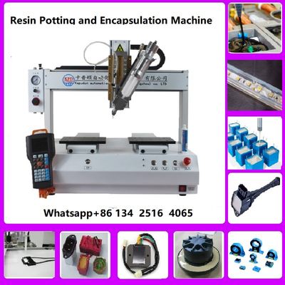 AB Silikon-Epoxy-Flüssigkeitsspender-Maschine Vierachs-Kleim-Dispenser-Maschine R Dreh-Achsen-Dispenser-Maschine