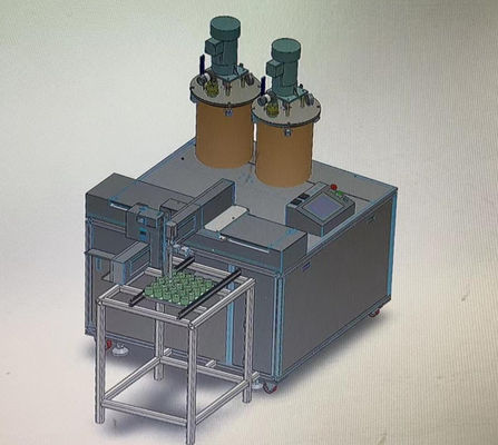 3 Achsen 2K AB Kleber zwei Komponenten Epoxymischer Spender für Relais und Induktor Potting und Verkapselung